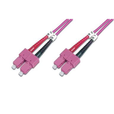 Digitus DK-2522-02-4 sz&aacute;loptik&aacute;s k&aacute;bel 2 M I-VH OM4 Violet DK-2522-02-4
