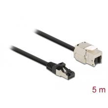 DeLock CAT6A S-FTP Patch Cable 5m Black 87030 DeLock CAT6A S-FTP Patch Cable 5m Black 87030