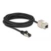 DeLock CAT6A S-FTP Patch Cable 5m Black 87030
