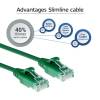 ACT CAT6 U-UTP Patch Cable 0,25m Green DC9752