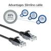 ACT CAT6 U-UTP Patch Cable 0,25m Black DC9952