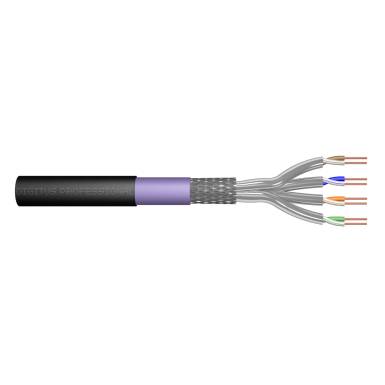 Digitus CAT7 S-FTP installation cable 500m Black DK-1741-VH-5-OD Digitus CAT7 S-FTP installation cable 500m Black DK-1741-VH-5-OD