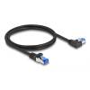 DeLock CAT6A S-FTP Patch Cable 1m Black 80218
