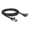 DeLock CAT6a S-FTP Patch Cable 2m Black 80219