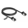 DeLock CAT8.1 U-FTP Patch Cable 1m Black 80183