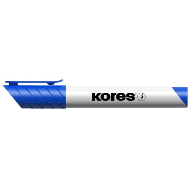 KORES Tábla- és flipchart marker, 3-5 mm, kúpos, KORES "Marka", kék