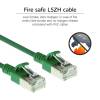 ACT CAT6A U-FTP Patch Cable 0,5m Green DC7700