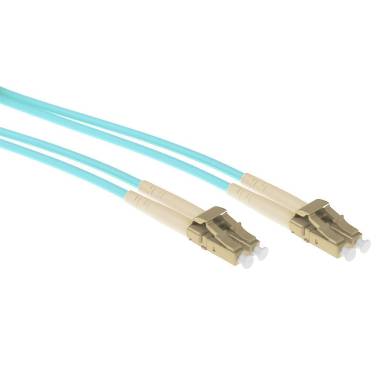 ACT Multimode 50/125 OM3 duplex armored fiber cable with LC connectors 1m Blue RL3401 ACT Multimode 50/125 OM3 duplex armored fiber cable with LC connectors 1m Blue RL3401