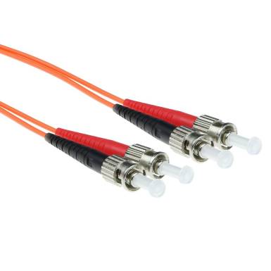 ACT LSZH Multimode 50/125 OM2 fiber cable duplex with ST connectors 1,5m Orange RL1551 ACT LSZH Multimode 50/125 OM2 fiber cable duplex with ST connectors 1,5m Orange RL1551