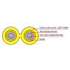ACT Singlemode 9/125 OS2 duplex armored fiber cable with LC connectors 1,5m Yellow RL3351