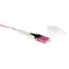 ACT Multimode 50/125 OM4 Polarity Twist fiber cable with LC connectors 12m Pink RL8412