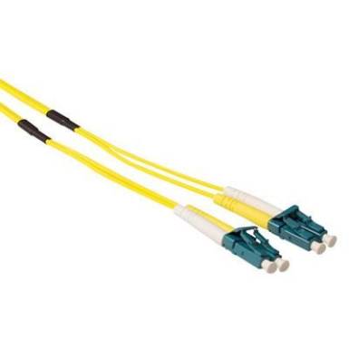 ACT Singlemode 9/125 OS2 duplex ruggedized fiber cable with LC connectors 10m Yellow RL5401
