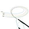 ACT Singlemode 9/125 OS2 indoor/outdoor cable 4 way with LC connectors 20m Black RL2302