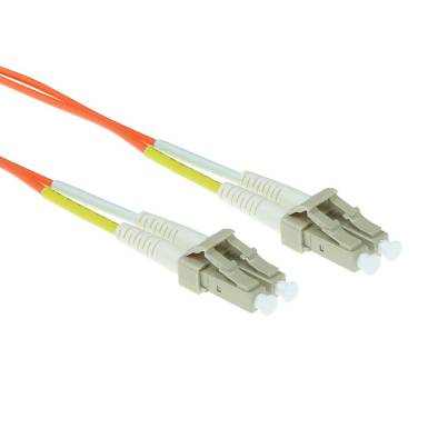ACT LSZH Multimode 50/125 OM2 fiber cable duplex with LC connectors 3m Orange RL9503