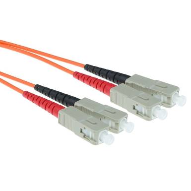 ACT LSZH Multimode 50/125 OM2 fiber cable duplex with SC connectors 3m Orange RL3503 ACT LSZH Multimode 50/125 OM2 fiber cable duplex with SC connectors 3m Orange RL3503