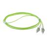 ACT LSZH Multimode 50/125 OM5 fiber cable duplex with LC connectors 5m Green RL5805