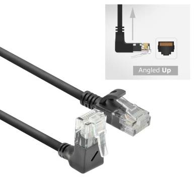 ACT CAT6A U-UTP Patch Cable 0,25m Black DC4952 ACT CAT6A U-UTP Patch Cable 0,25m Black DC4952