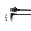 ACT CAT6A U-UTP Patch Cable 0,5m Black DC3900