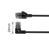ACT CAT6A U-UTP Patch Cable 0,5m Black DC1900