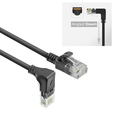 ACT CAT6A U-UTP Patch Cable 1m Black DC3901 ACT CAT6A U-UTP Patch Cable 1m Black DC3901