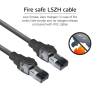 ACT CAT6A S-FTP Patch Cable 5m Black FB4905
