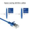 ACT CAT6A U-FTP Patch Cable 0,25m Blue DC7652