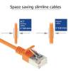 ACT CAT6A U-FTP Patch Cable 0,25m Orange DC7152