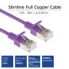 ACT CAT6A U-FTP Patch Cable 0,5m Purple DC7300