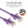 ACT CAT6A U-FTP Patch Cable 0,5m Purple DC7300