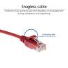ACT CAT6A U-UTP Patch Cable 0,5m Red DC9500