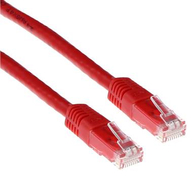 ACT CAT6 U-UTP Patch Cable 0,25m Red IB8552
