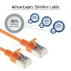 ACT CAT6A U-FTP Patch Cable 1,5m Orange DC7151