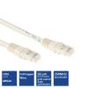 ACT CAT6 U-UTP Patch Cable 0,25m Ivory IB8452