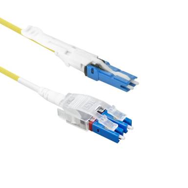 ACT Singlemode 9/125 OS2 Polarity Twist uniboot duplex fiber patch cable with CS - LC connectors 5m Yellow RL1105 ACT Singlemode 9/125 OS2 Polarity Twist uniboot duplex fiber patch cable with CS - LC connectors 5m Yellow RL1105