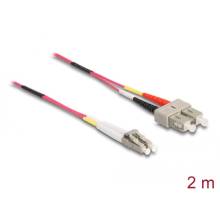 DeLock Cable Optical Fibre LC > SC Multi-mode OM4 2m 84681 DeLock Cable Optical Fibre LC > SC Multi-mode OM4 2m 84681