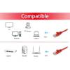EQuip CAT6 U-UTP Patch Cable 0,15m Red 625471