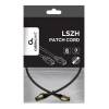 Gembird CAT8 S-FTP Patch Cable 0,25m Black PP8-LSZHCU-BK-0.25M
