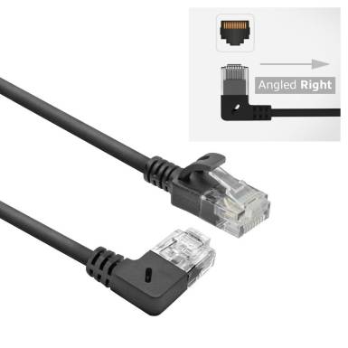 ACT CAT6A U-UTP Patch Cable 0,15m Black DC2930 ACT CAT6A U-UTP Patch Cable 0,15m Black DC2930