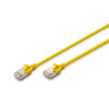 Digitus CAT6A F-FTP Patch Cable 1m Yellow DK-1632-A-010S-Y Digitus CAT6A F-FTP Patch Cable 1m Yellow DK-1632-A-010S-Y