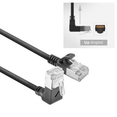 ACT CAT6A U-FTP Patch Cable 5m Black DA4905