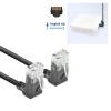 ACT CAT6A U-UTP Patch Cable 0,25m Black DD6952