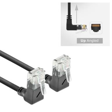ACT CAT6A U-UTP Patch Cable 0,5m Black DD6900 ACT CAT6A U-UTP Patch Cable 0,5m Black DD6900