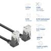 ACT CAT6A U-UTP Patch Cable 0,5m Black DD6900