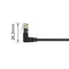 ACT CAT6A U-UTP Patch Cable 0,5m Black DD6900