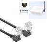 ACT CAT6A U-FTP Patch Cable 1m Black DA6901