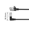 ACT CAT6A U-FTP Patch Cable 1m Black DA4901
