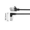 ACT CAT6A U-FTP Patch Cable 1,5m Black DA3951