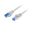 Lanberg CAT.6a S/FTP Patch Cable 2m Grey PCF6A-10CC-0200-S