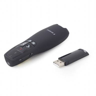 Gembird WP-L-12 Wireless Presenter Red Laser Black WP-L-12