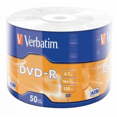 Verbatim DVD-R 4,7Gb 16x Zsugor 50db/csomag (50-es c&iacute;mke) 43788